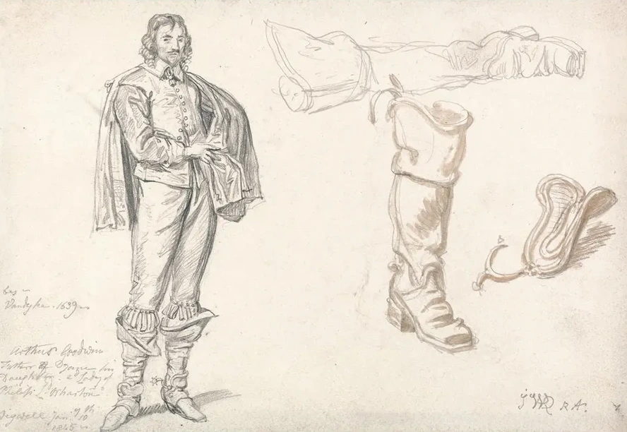 Studies After Anthony van Dyck's Portrait of Arthur Goodwin