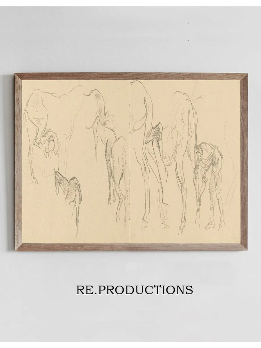 Studies for Shoeing Calvary Horses at the Front