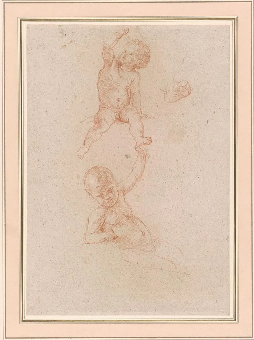 Studies for Two Seated Putti