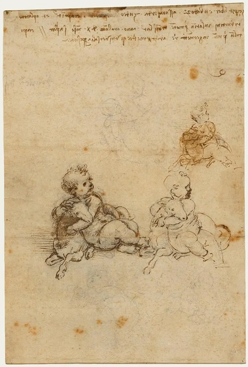 Studies for the Christ Child with a Lamb