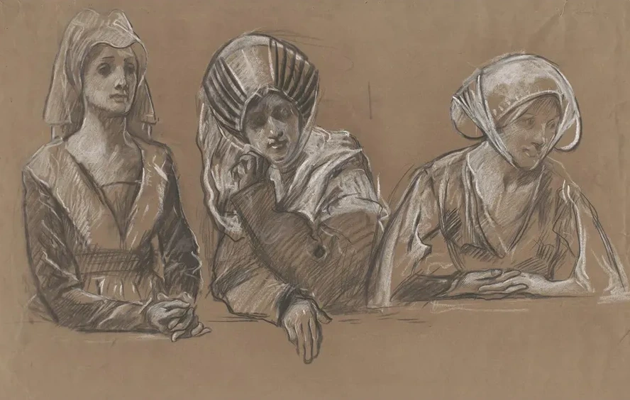 Studies of 3 Women for the Royalexchange