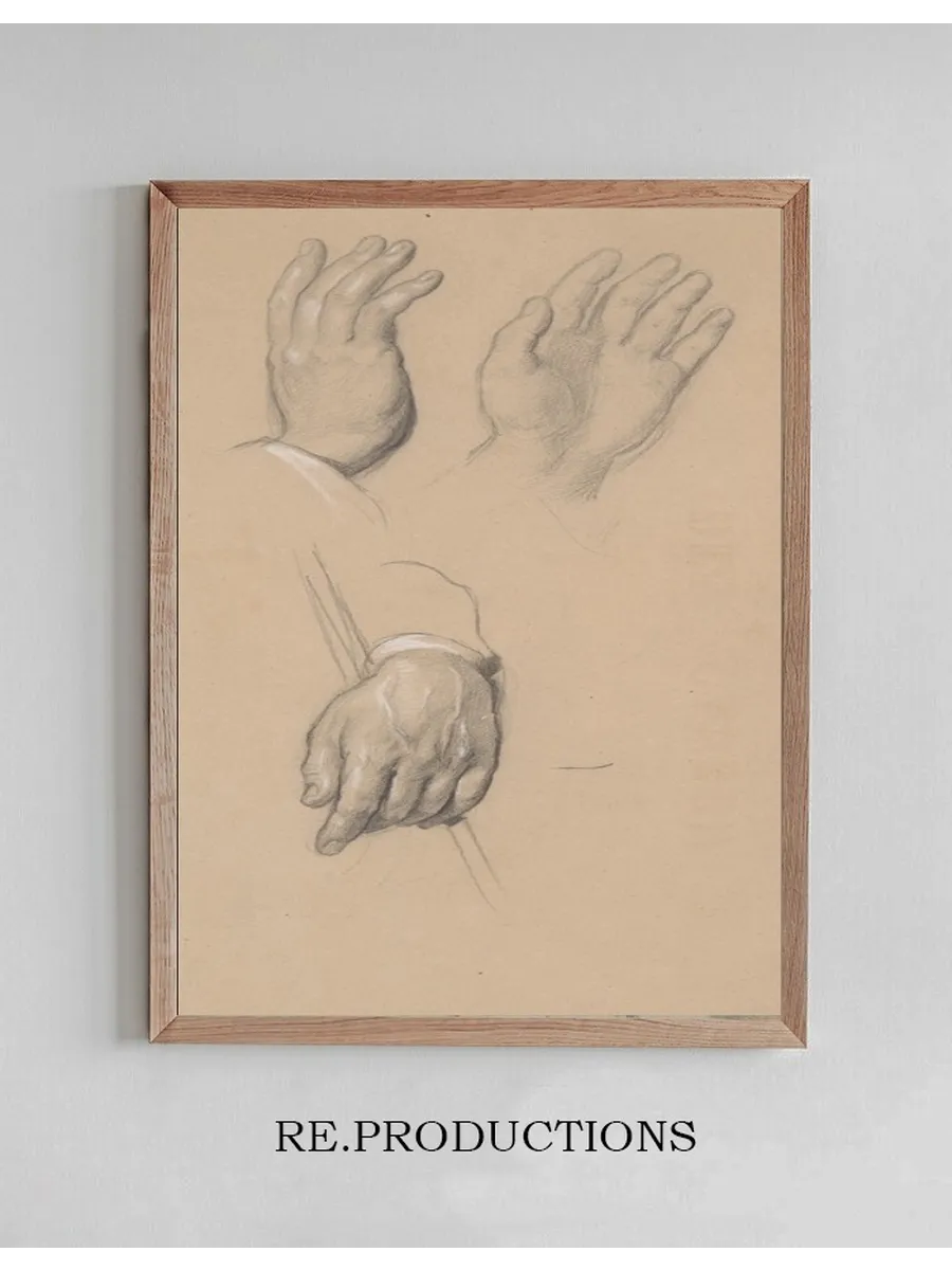 Studies of David's and Jacob's Hands for the Painting the Immaculate Conception of the Blessed Virgin Mary