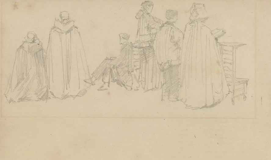 Studies of Figures in a Church