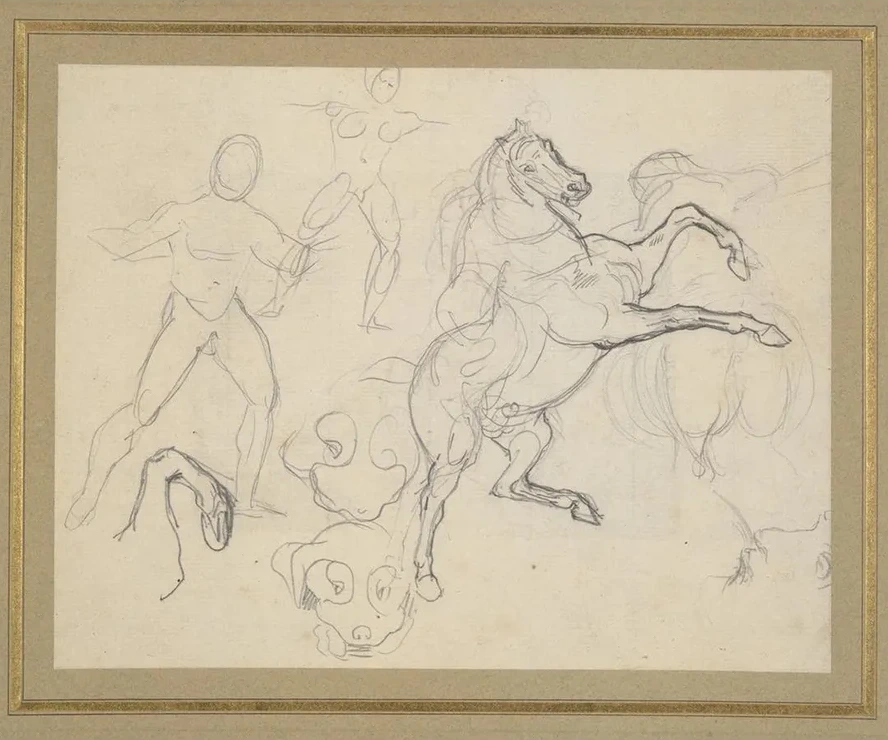 Studies of Figures, Horses andDogs