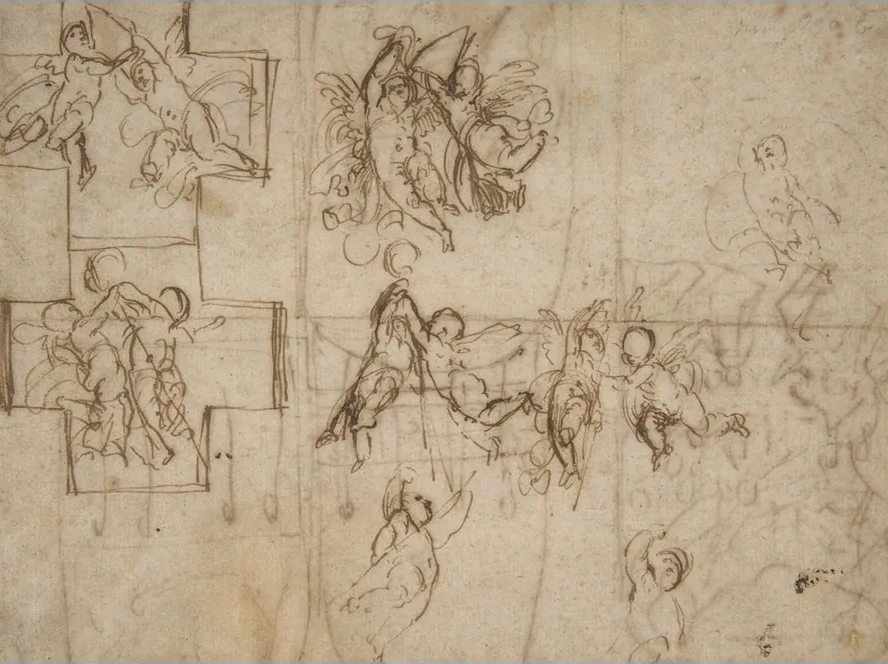 Studies of Flying Putti