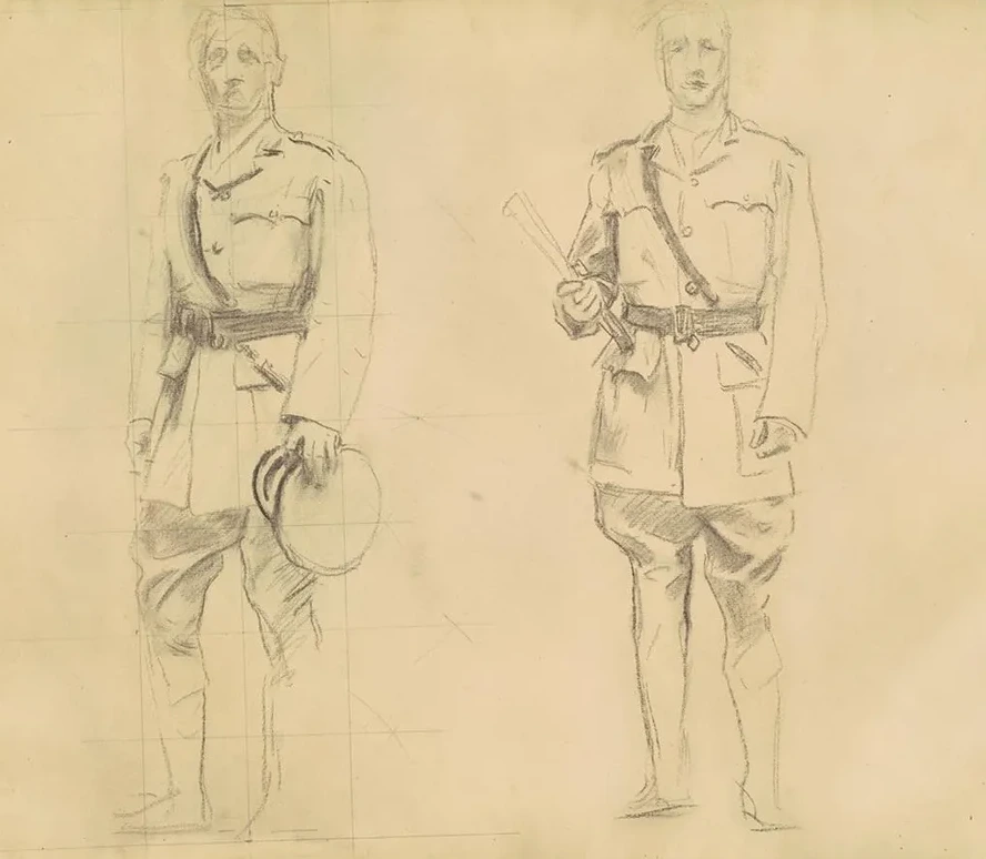 Studies of Generals Plumer and Haig for General Officers of World War I