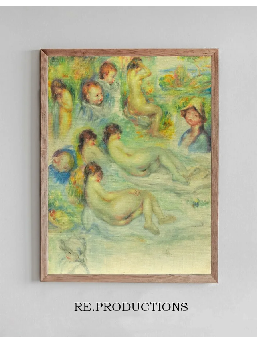 Studies of Pierre Renoir His Mother, Aline Charigot Nudes and Landscape