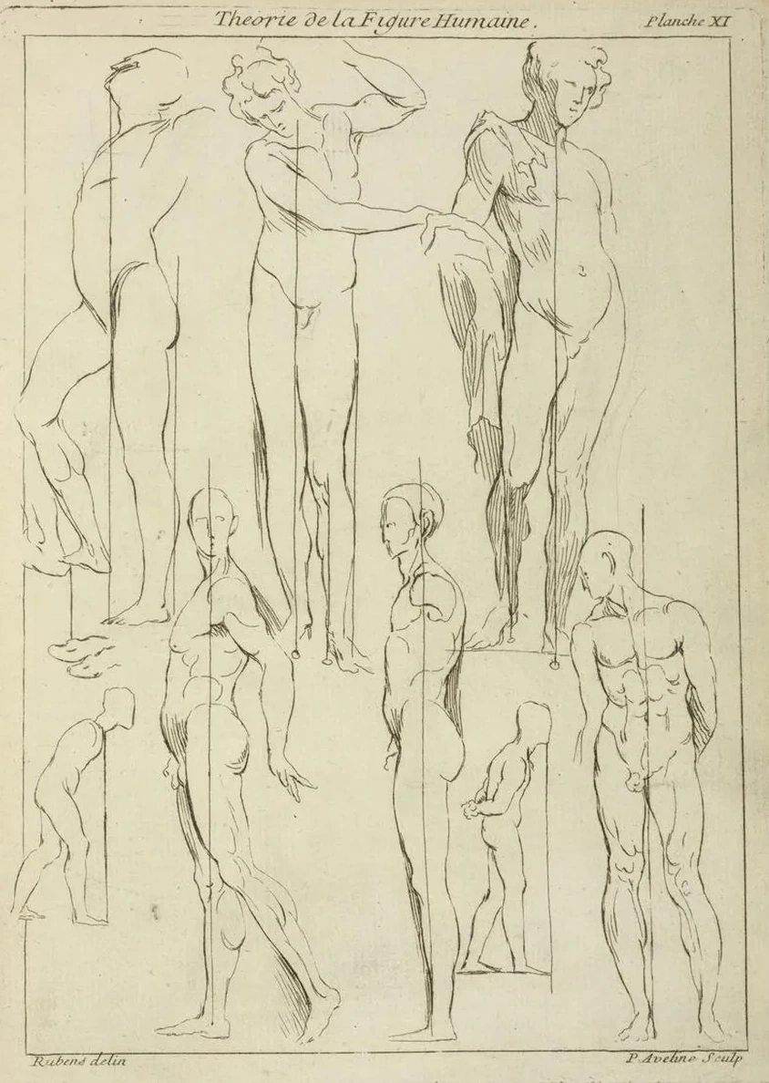 Studies of Figures in Upright Positions