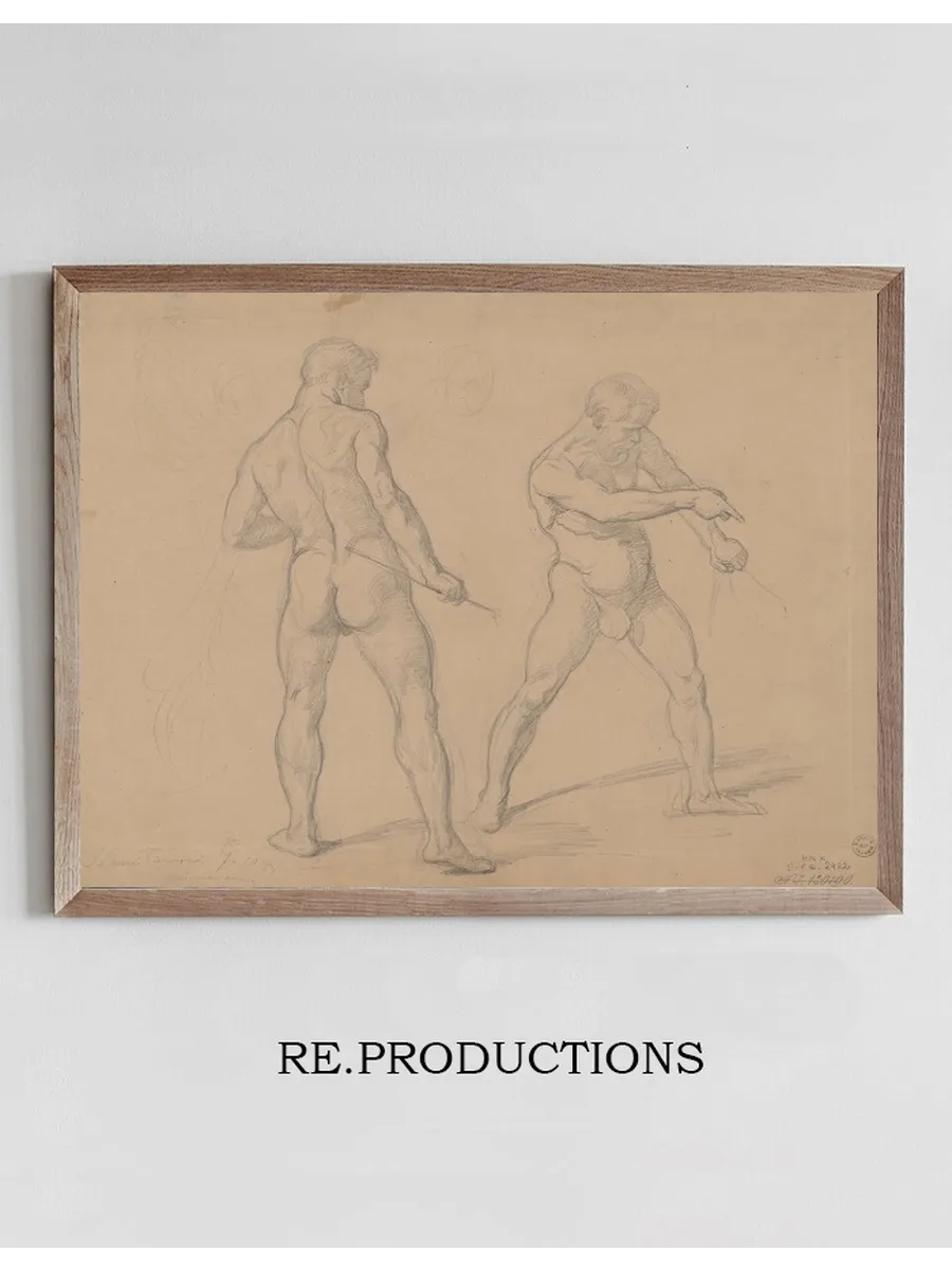 Studies of Nude Males to the Painting Martyrdom of St. Josaphat Kuntsevych