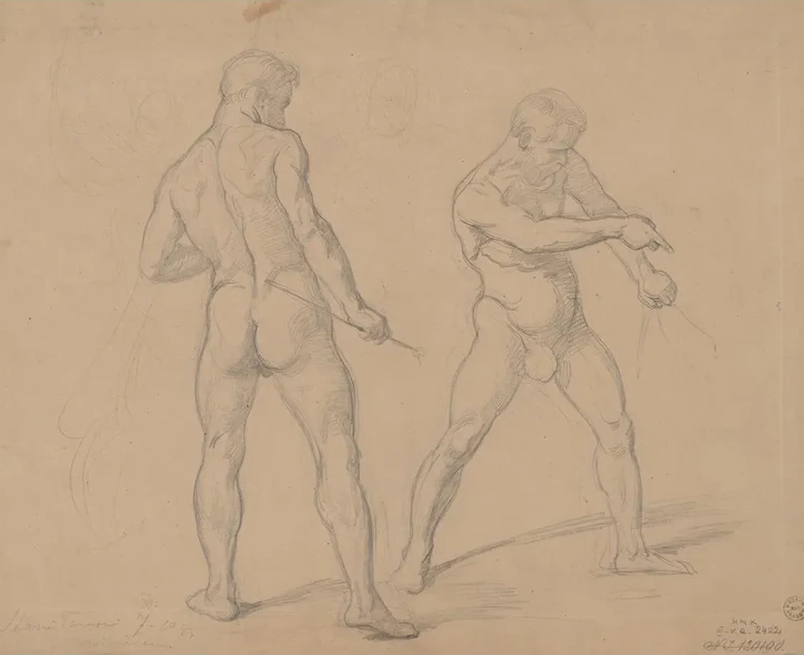 Studies of Nude Males to the Painting Martyrdom of St. Josaphat Kuntsevych