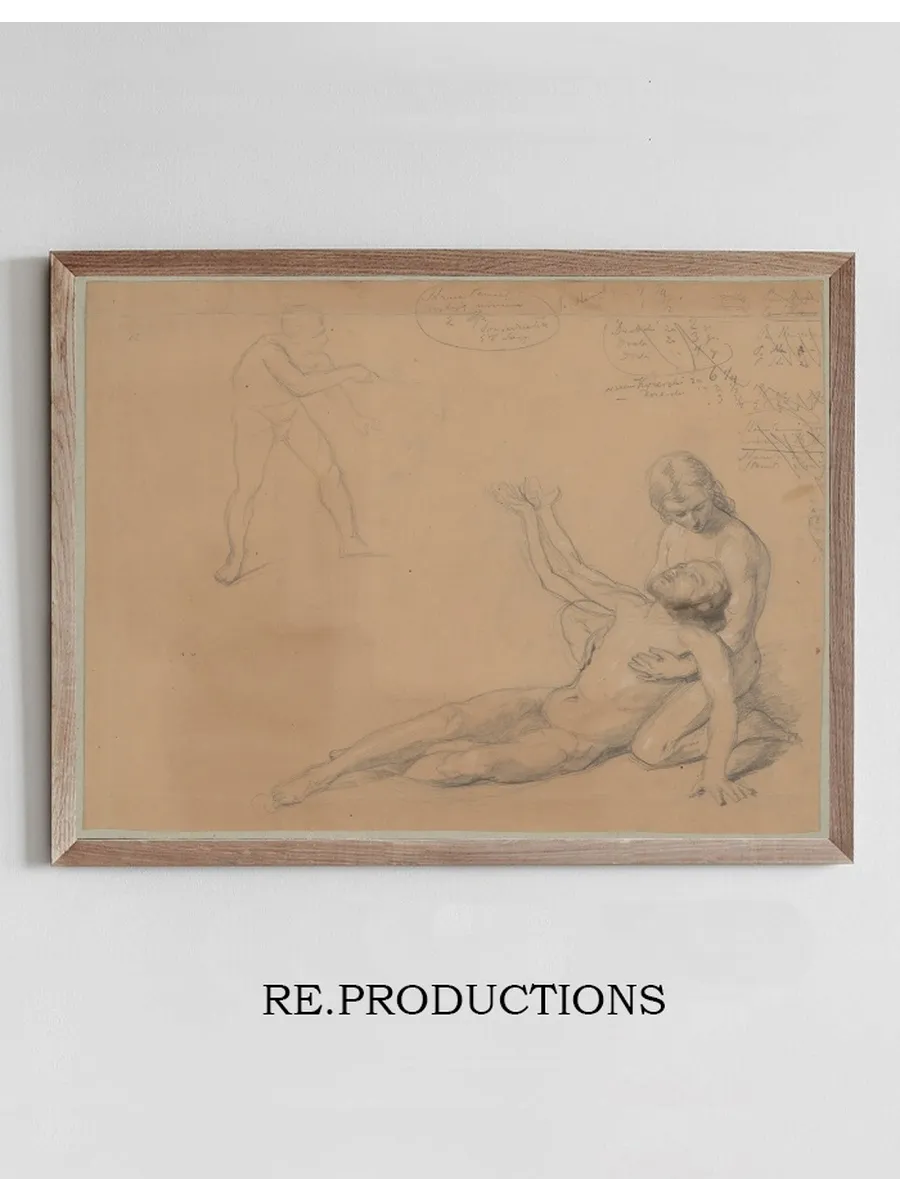 Studies of Nude Males to the Painting Martyrdom of St. Josaphat Kuntsevych