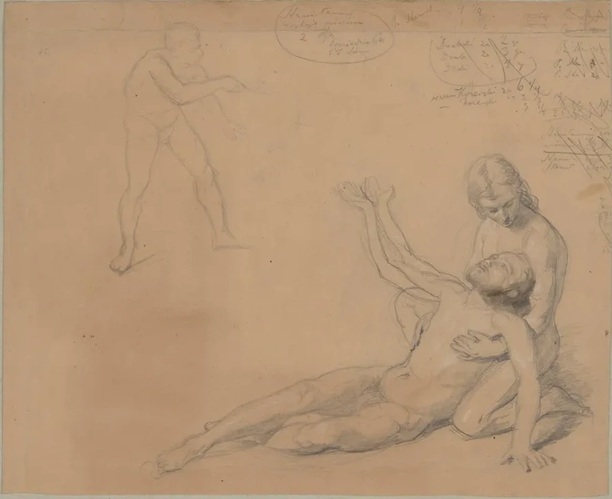 Studies of Nude Males to the Painting Martyrdom of St. Josaphat Kuntsevych