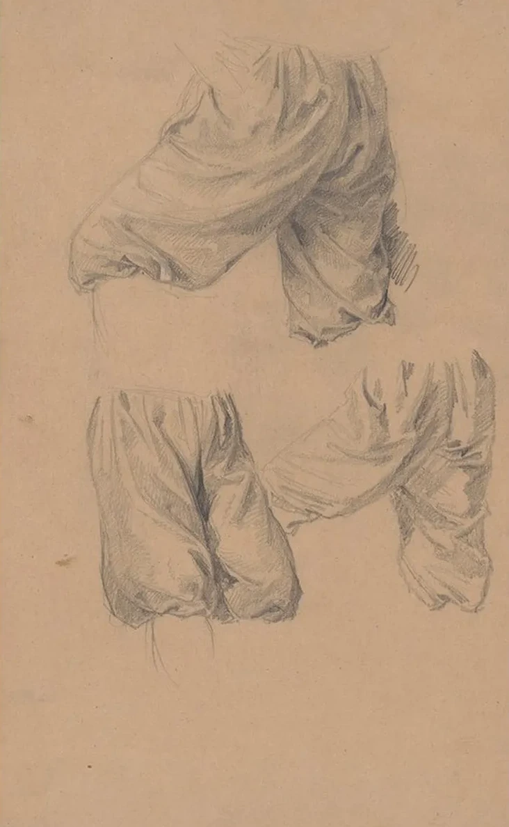 Studies of Pants of the Assailants of St. Matthias to the Painting Martyrdom of St. Matthias