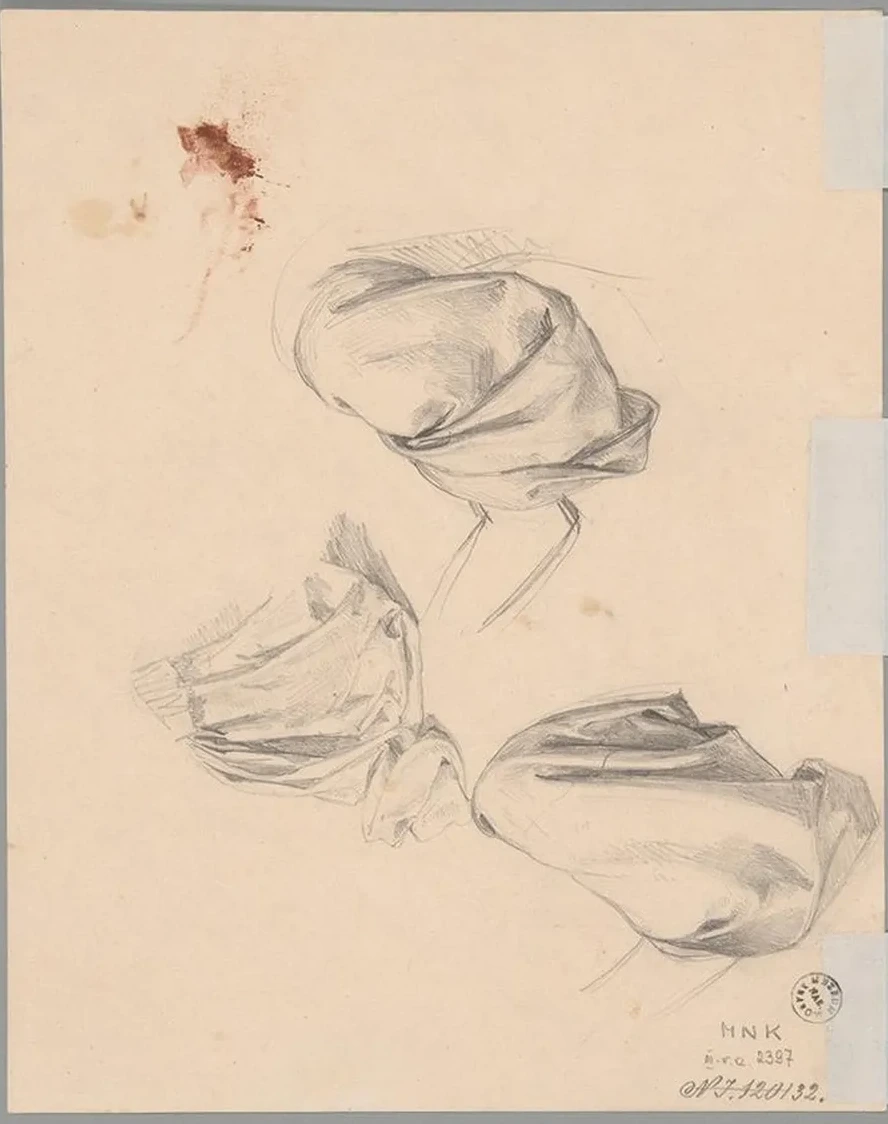 Studies of Sleeve and Robe Fragment