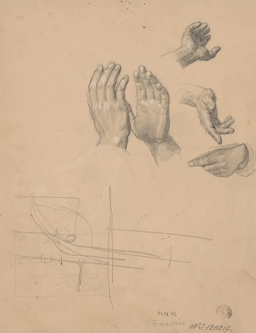Studies of the Hand of St. Matthias and High Priests