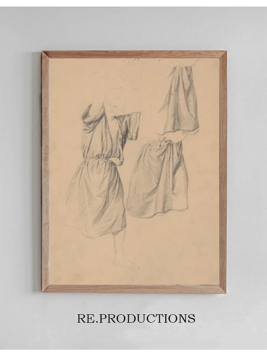 Studies of the Robes of the Executioner with an Axe