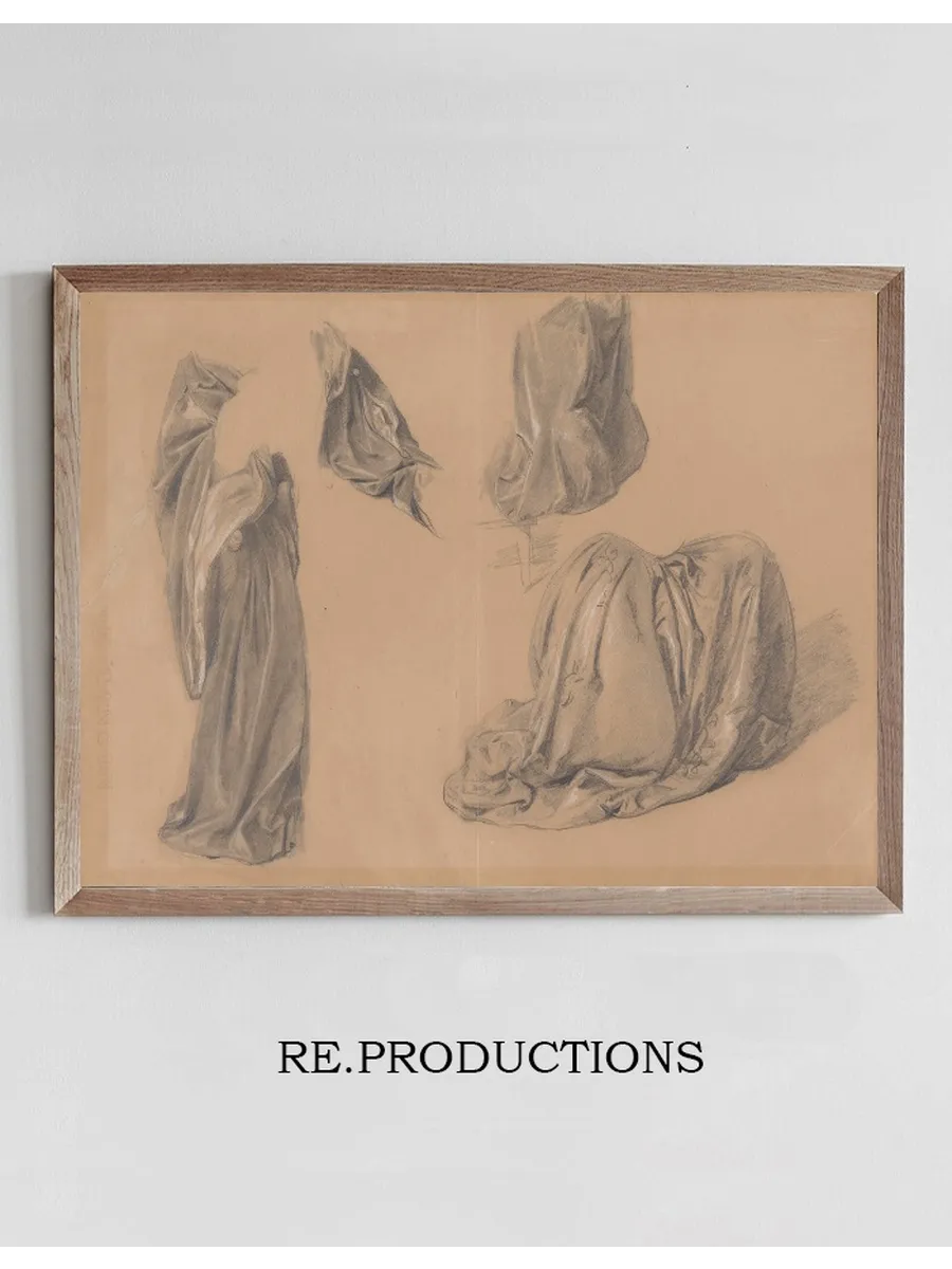 Studies of Various Parts of Dresses for the Painting the Upbringing of Sigismund Augustus
