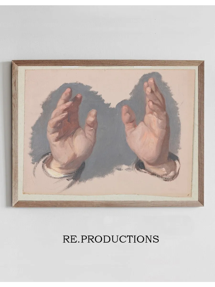 Study (I) of Both Hands of the Bishop to the Painting The Oath of Queen Jadwiga