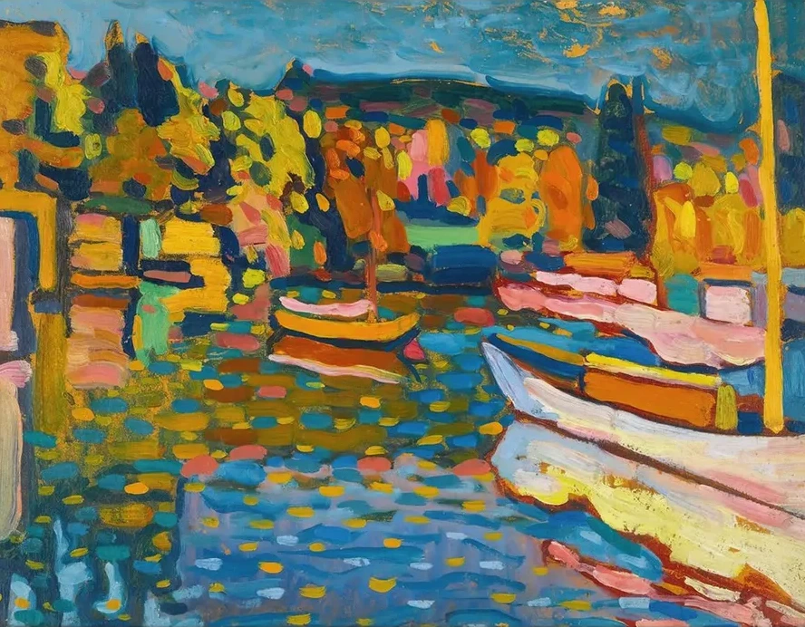 Study For Autumn Landscape With Boats