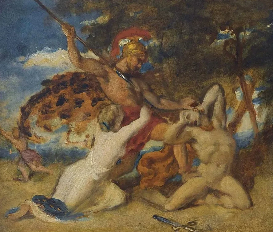 Study For The Combat,Woman Pleading For The Vanquished