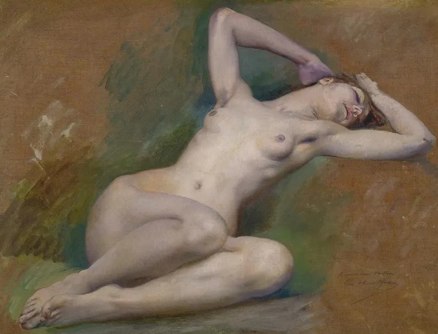 Study For The Figure Of spring At L op ra Comique, Paris