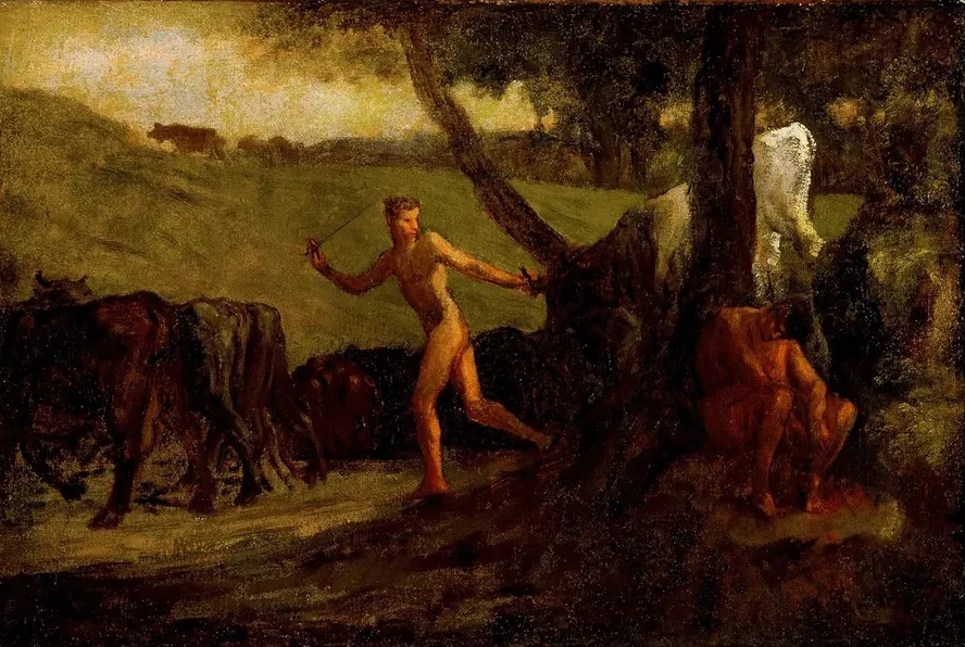 Study For mercury Leading The Cows of Argus To Water