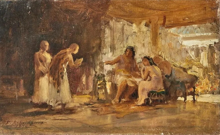 Study Of A Group In An Interior