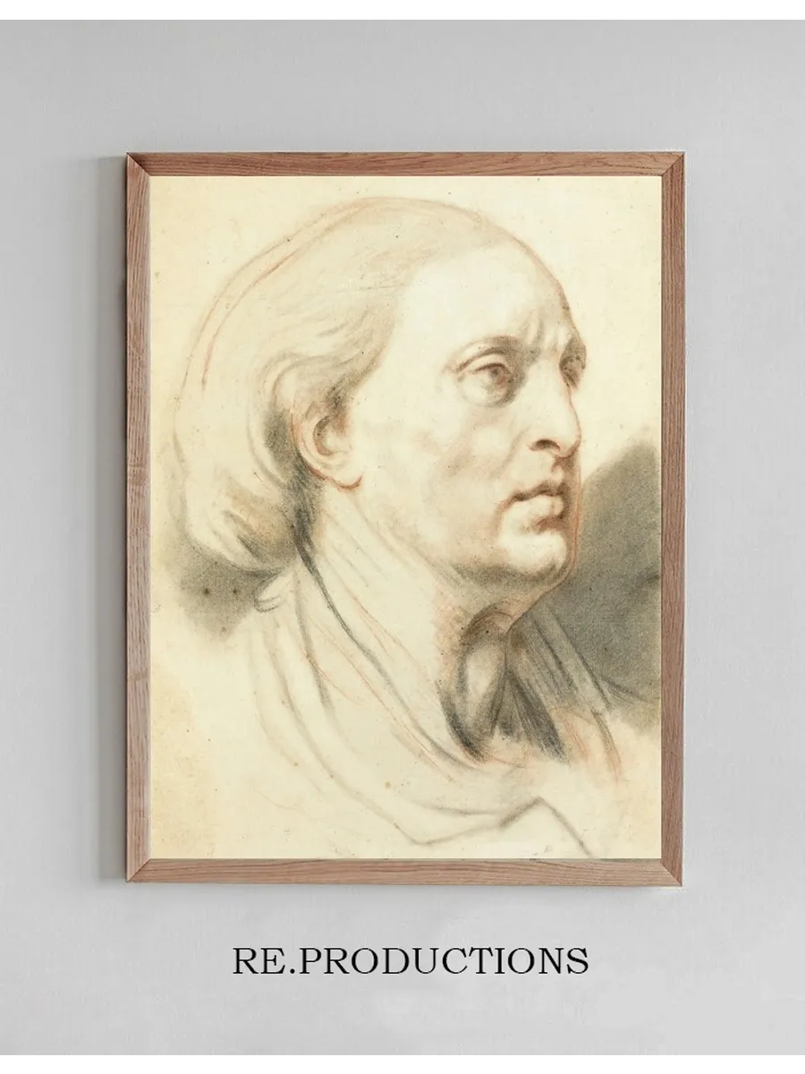 Study Of A Man's Head