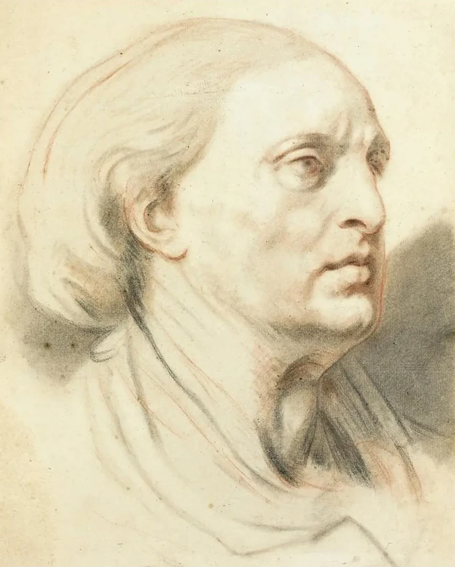 Study Of A Man's Head