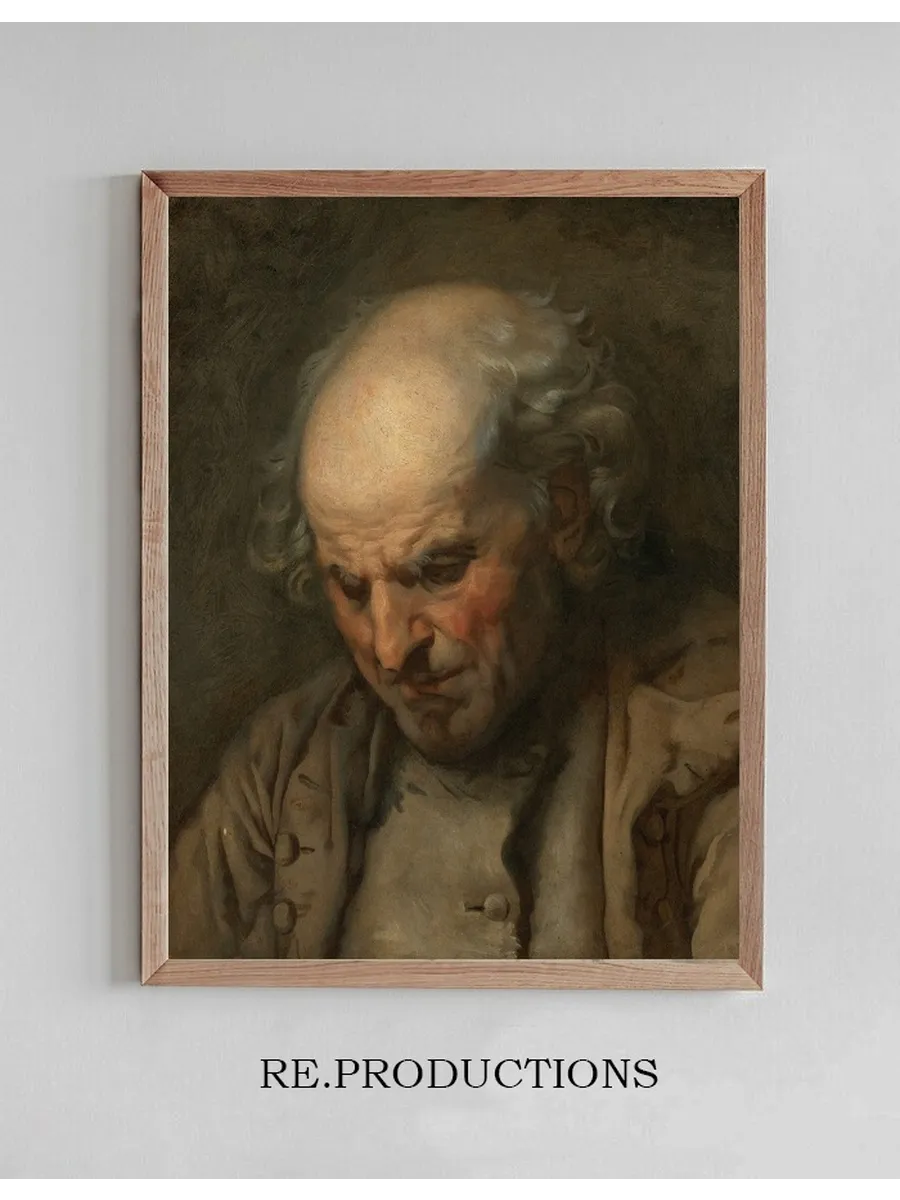 Study Of An Old Man, Head And Shoulders