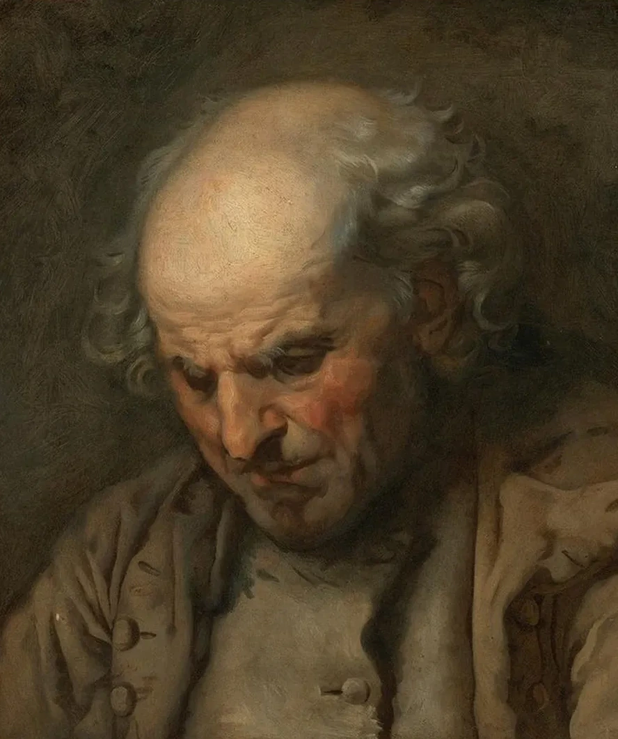 Study Of An Old Man, Head And Shoulders