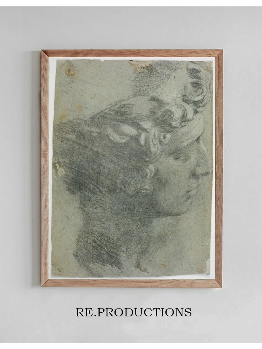 Study After the Head of Michelangelo's Giuliano de Medici