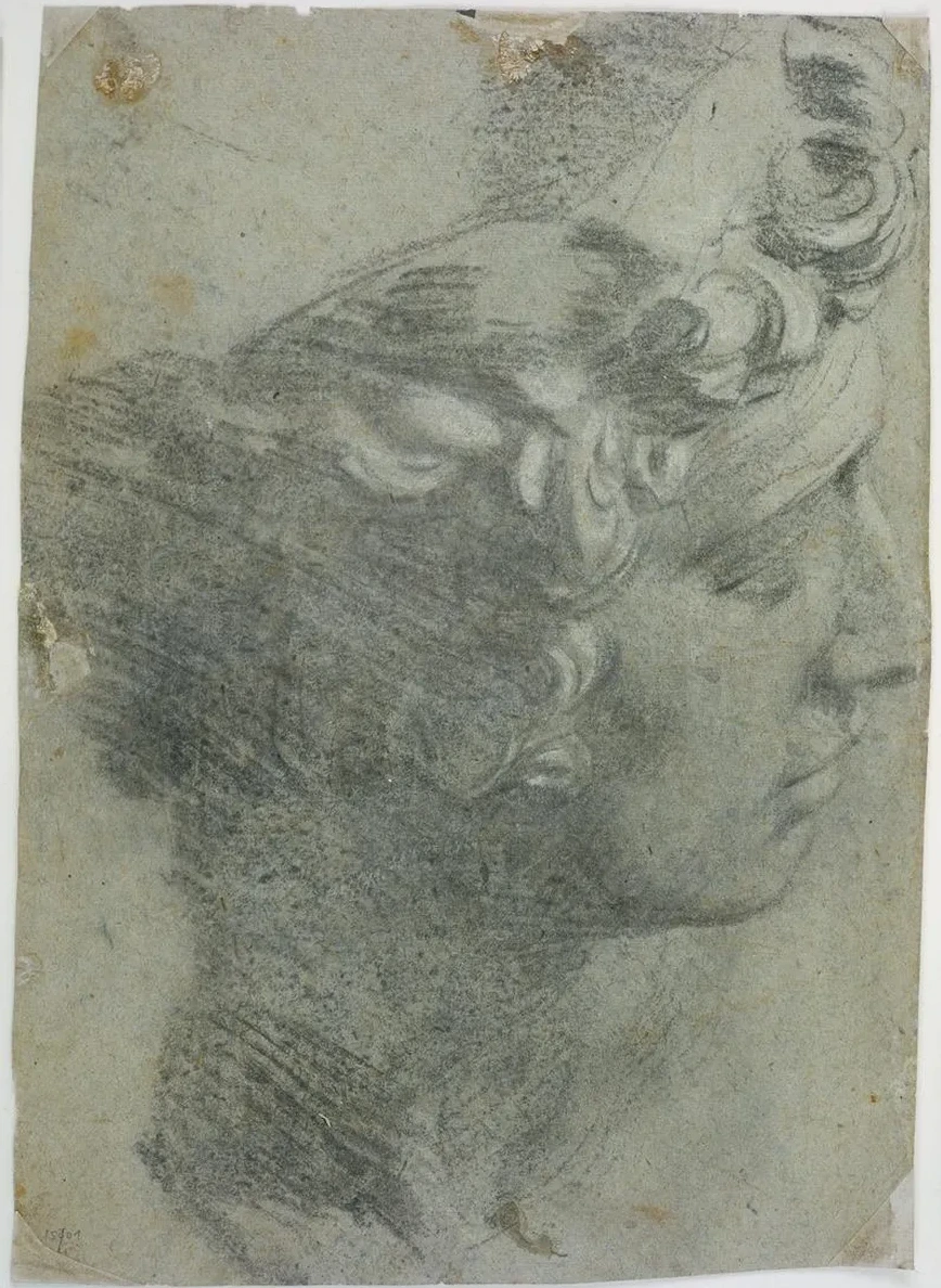 Study After the Head of Michelangelo's Giuliano de Medici