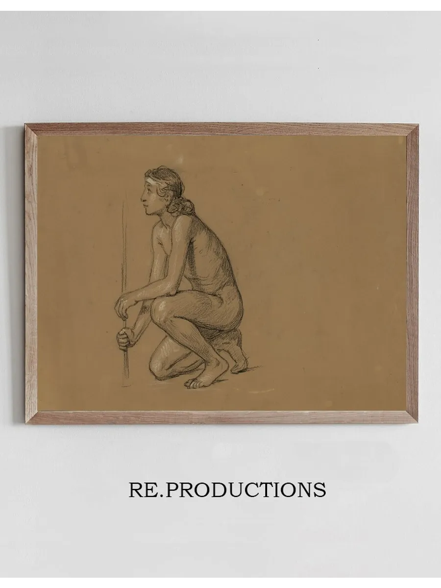 Study Drawing for the Figure of Agriculture