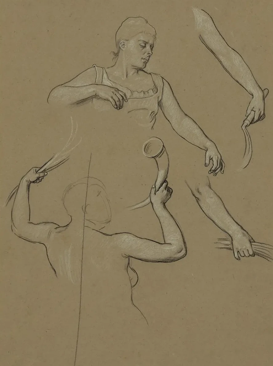 Study Drawings for a Mural