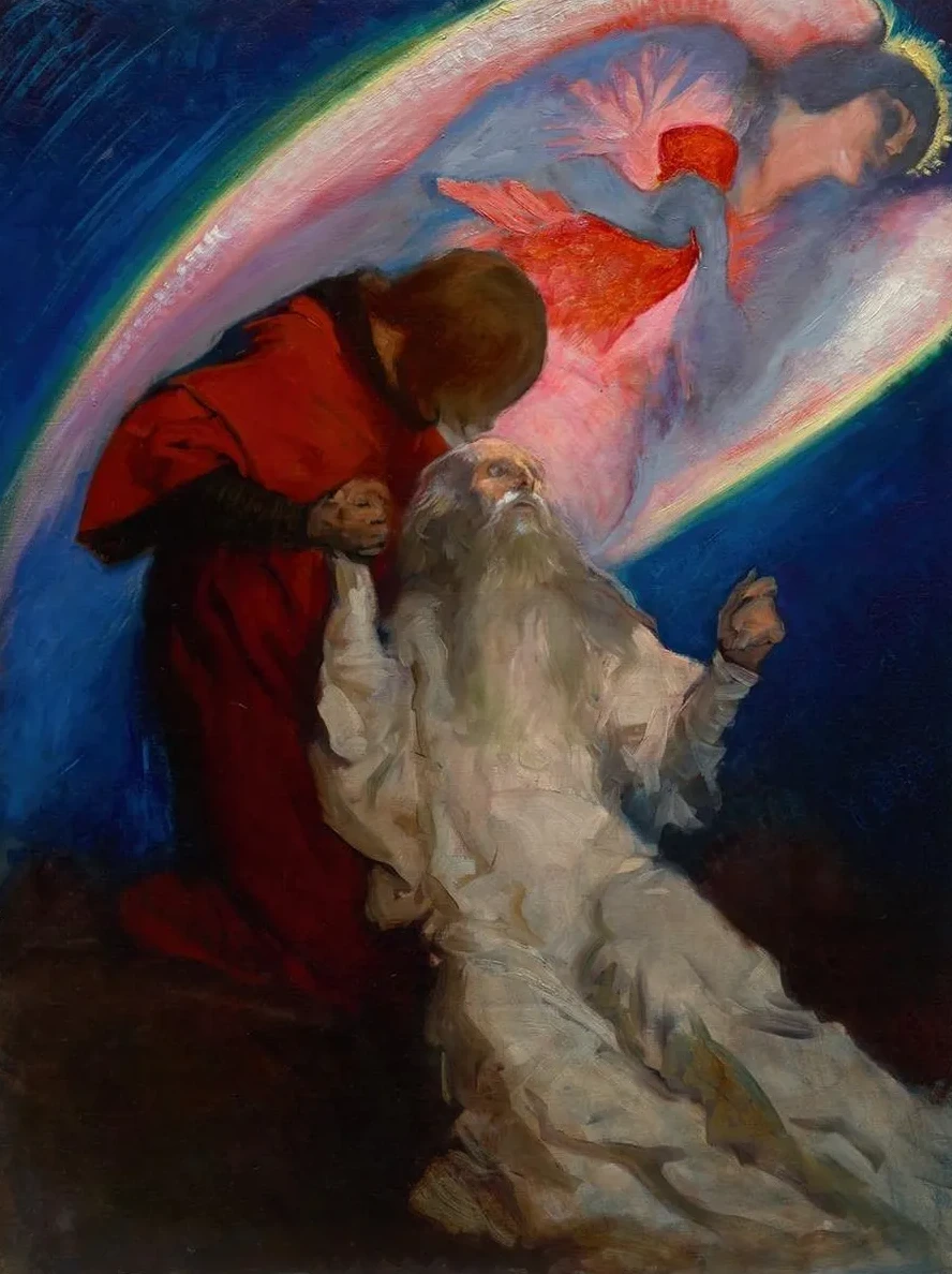 Study for Amfortas Released by Galahad, in The Quest and Achievement of the Holy Grail