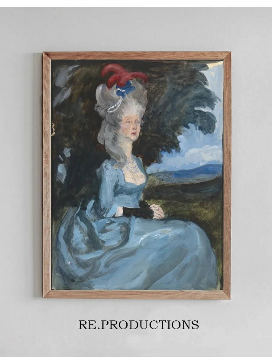 Study for Aunt Pedigree, from Oliver Goldsmith's She Stoops toConquer