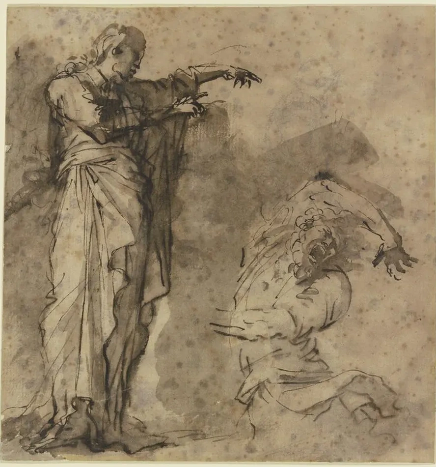Study for Christ Exorcising a Demon