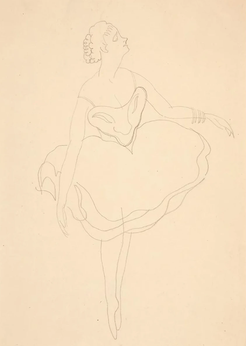 Study for Costume Sketch (BalMasque)