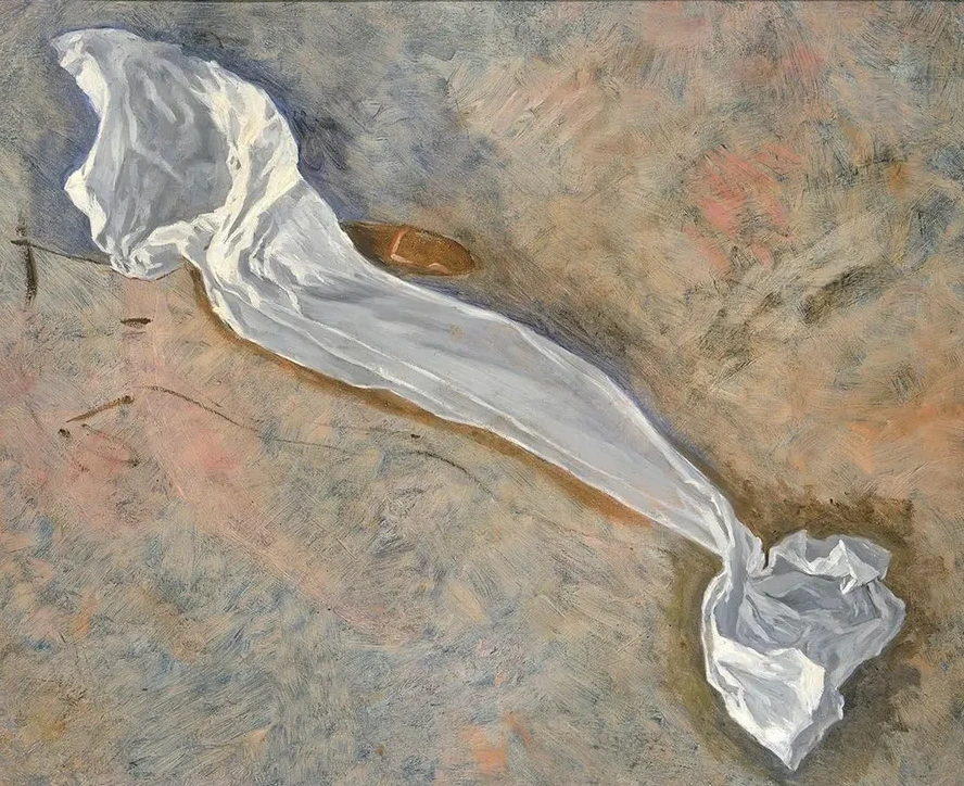 Study for Drapery of Pursuit of Theideal