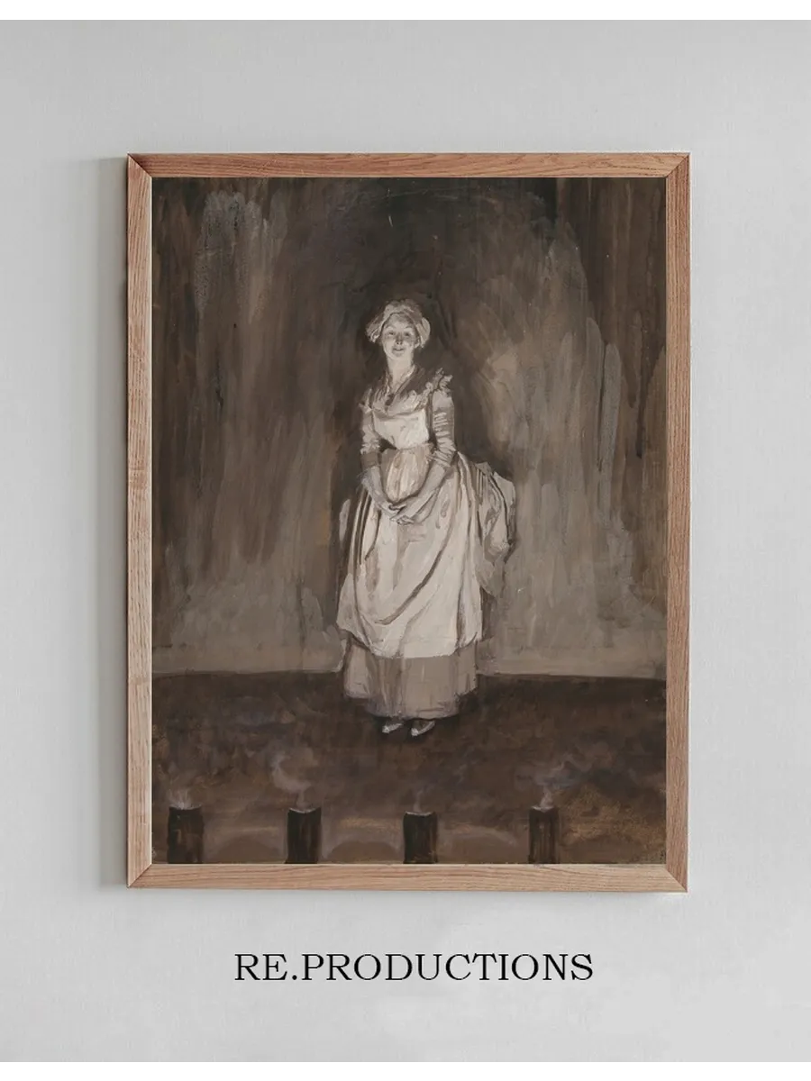 Study for Epilogue, Illustration for Oliver Goldsmith's She Stoops Toconquer