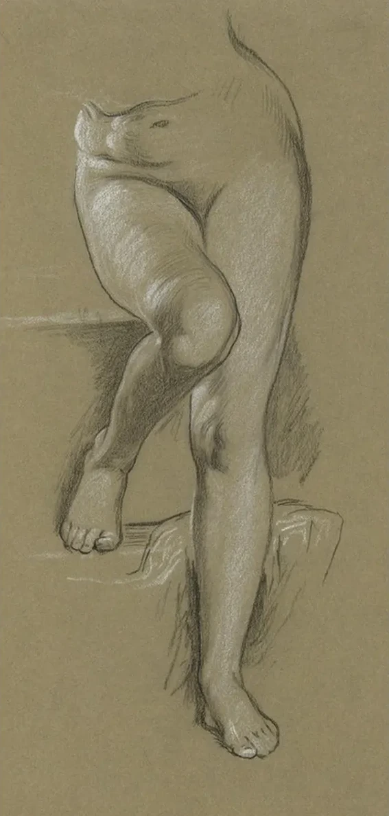 Study for Figure of Fortune.mantelpiece