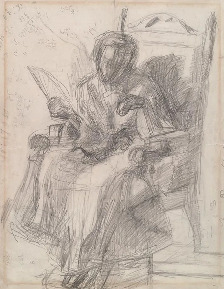 Study for Girl with Cat - Katherine