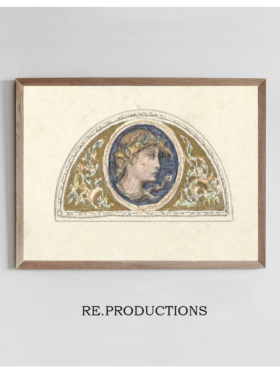 Study for Lunette with FemaleHead