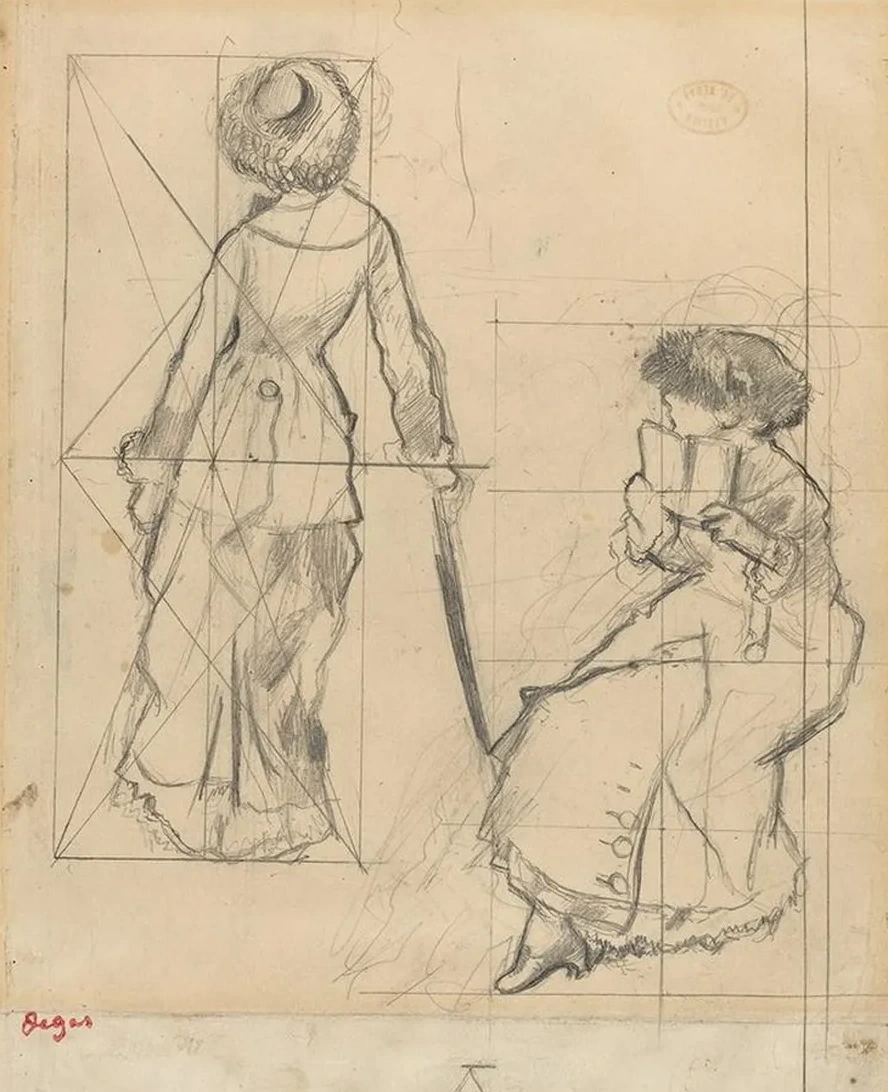 Study for Mary Cassatt at the Louvre