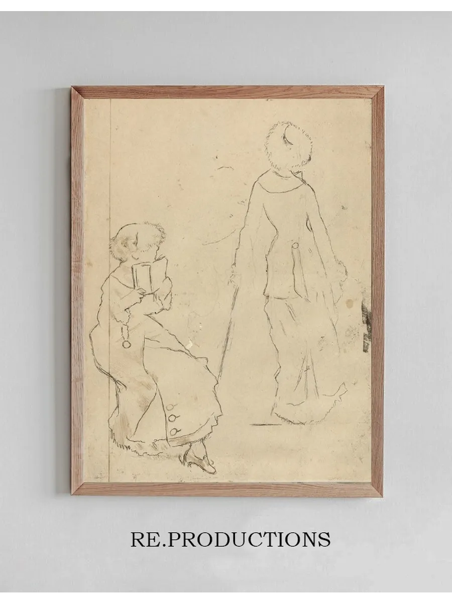 Study for Mary Cassatt at the Louvre