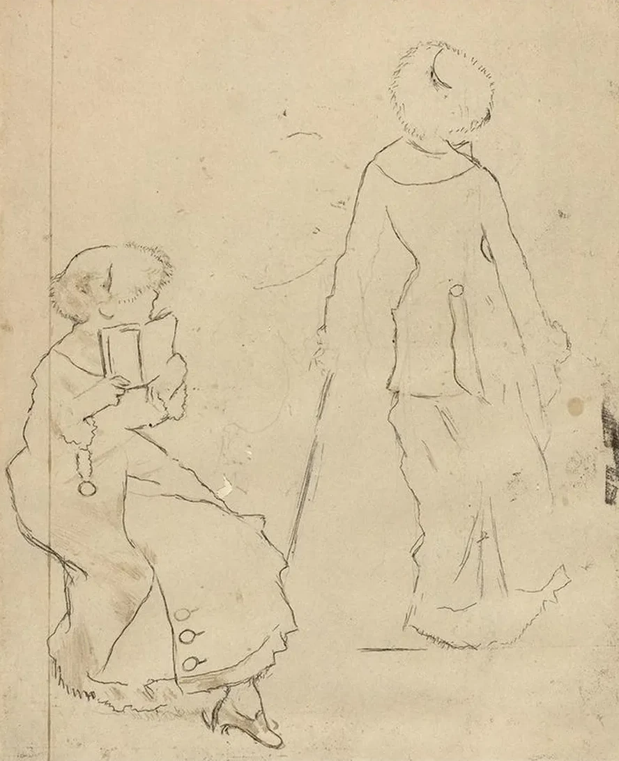 Study for Mary Cassatt at the Louvre