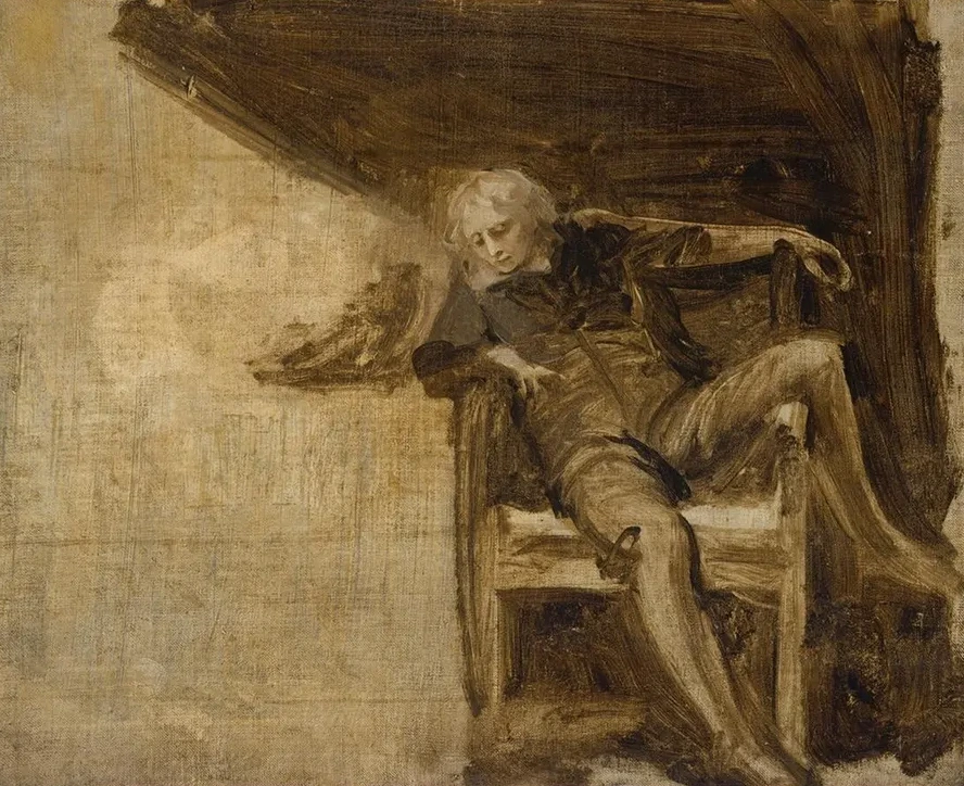 Study for Milton and His Daughters