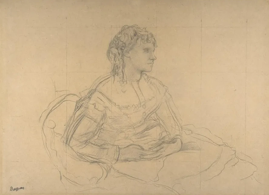 Study for Mme Th odore Gobillard (n e Yves Morisot)