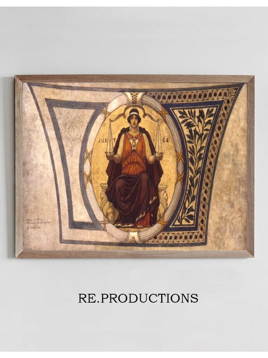 Study for Mosaic, Wisconsin State Capital, Justice